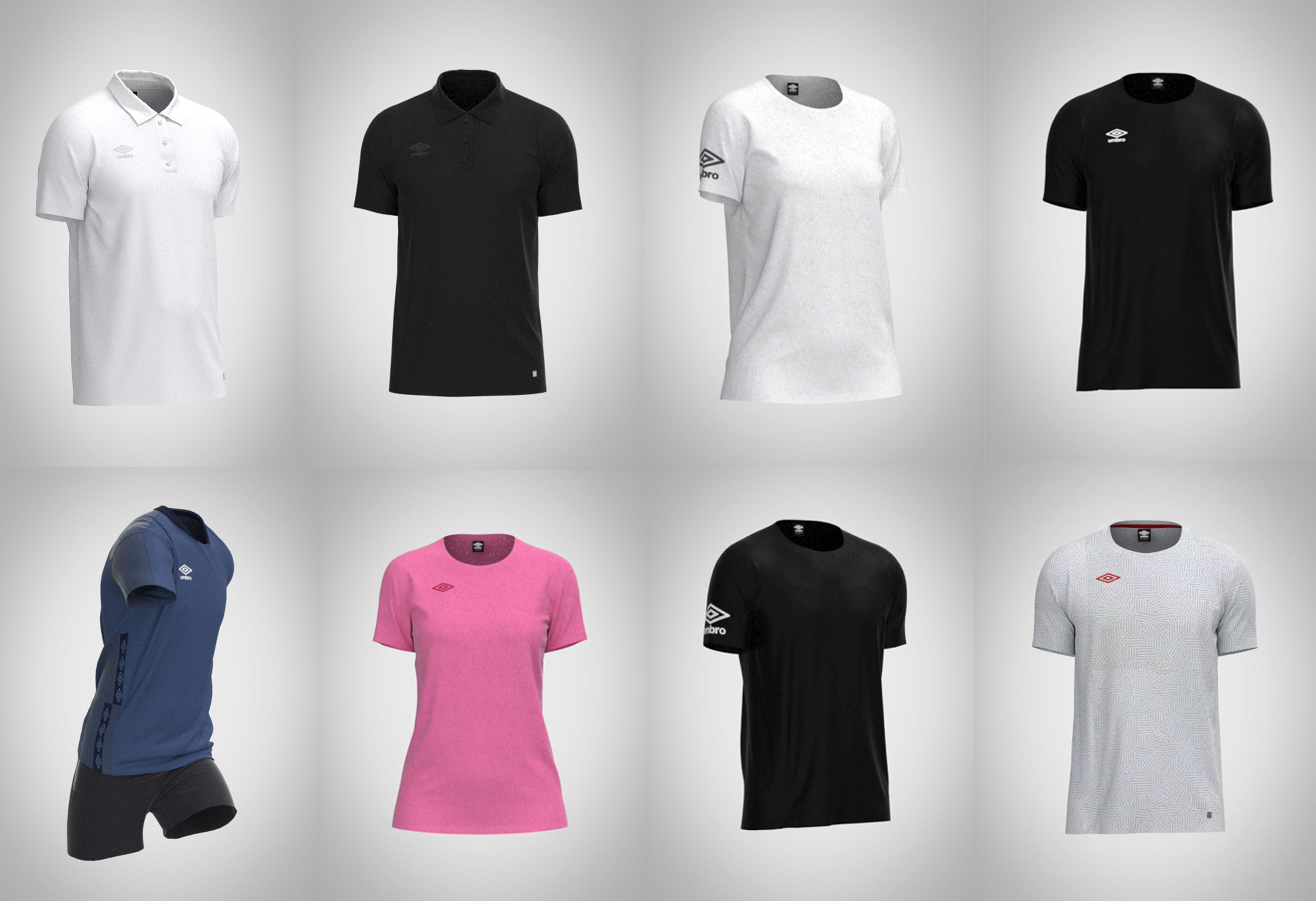 Umbro basics 3D render