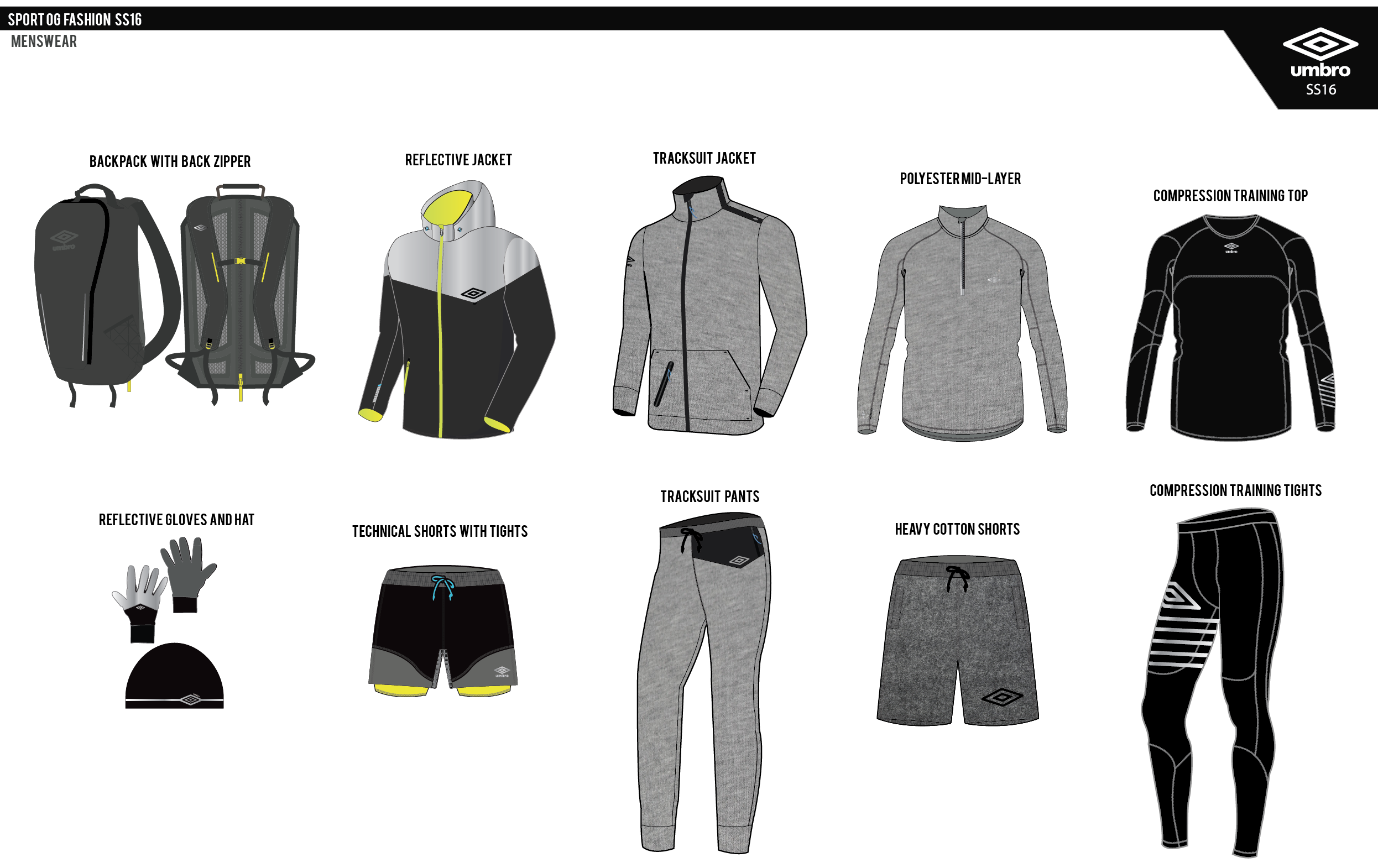 Umbro mens SS16 range