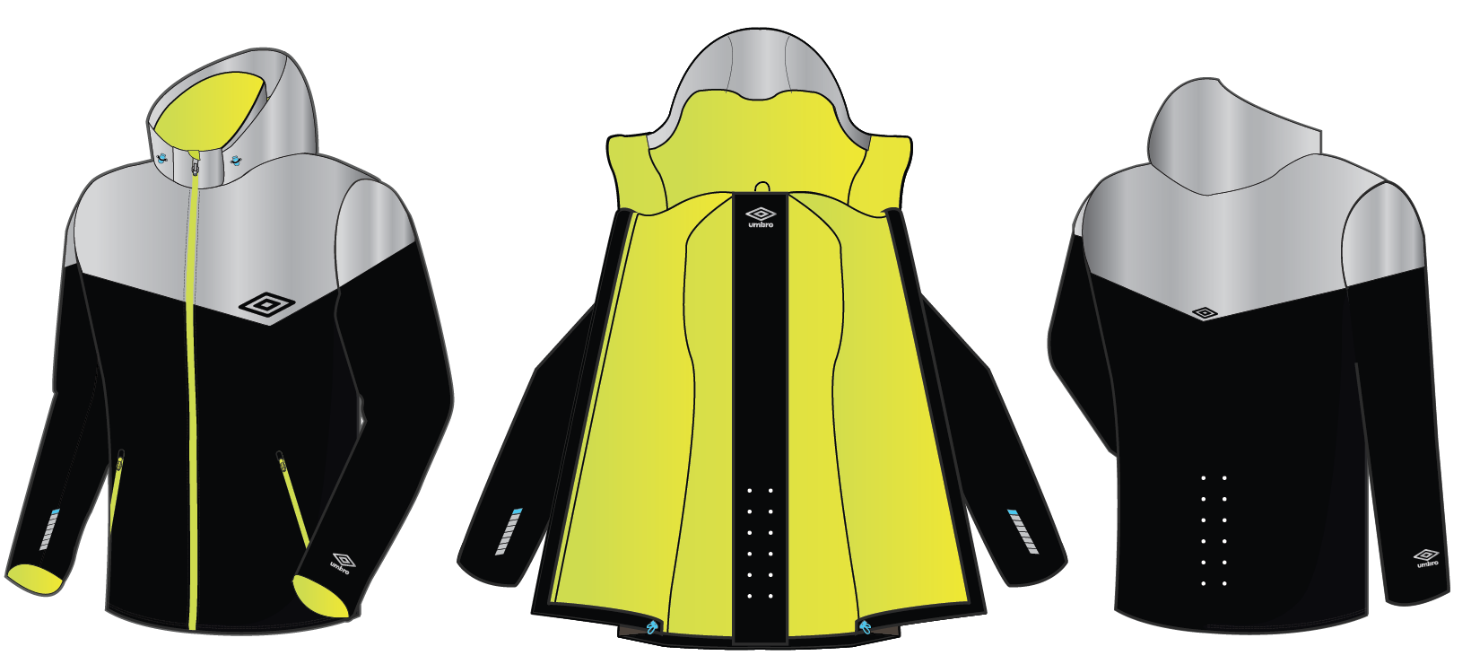 Reflective training jacket flats, menswear