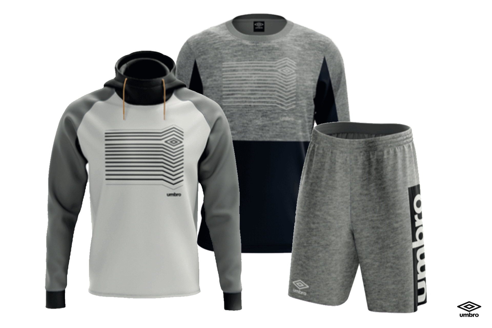 Umbro 3D garment trio
